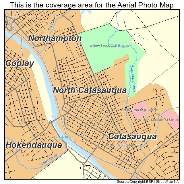 North Catasauqua, PA location map 