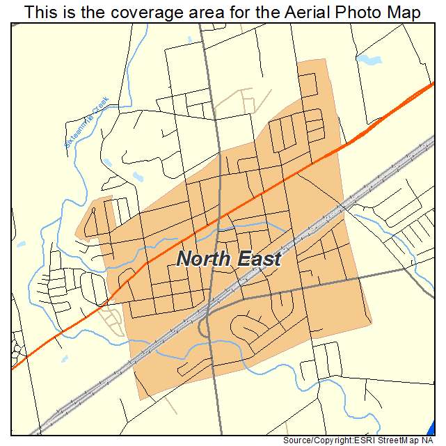 North East, PA location map 