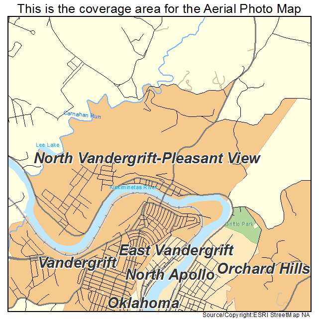 North Vandergrift Pleasant View, PA location map 
