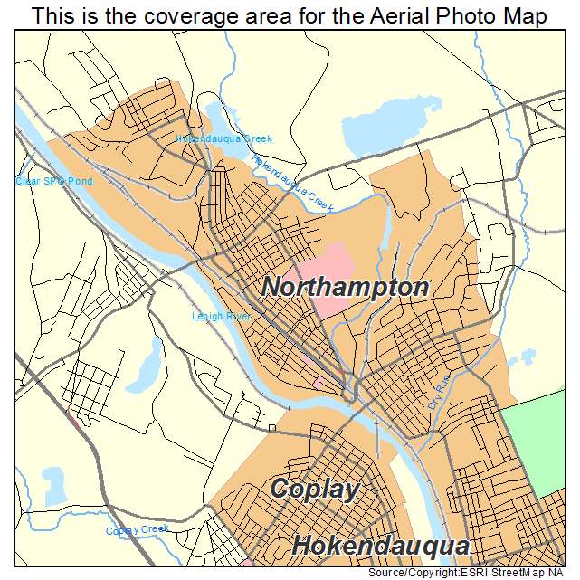 Northampton, PA location map 
