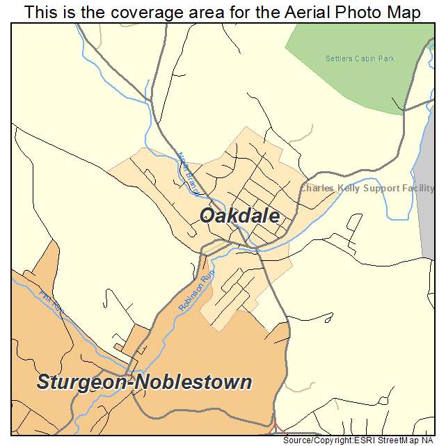 Oakdale, PA location map 