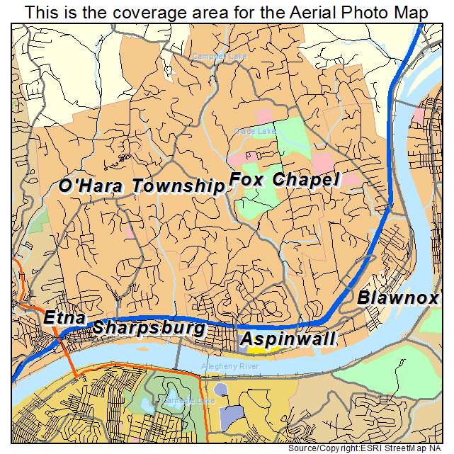 OHara Township, PA location map 