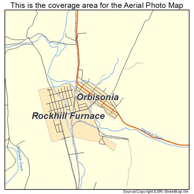 Orbisonia, PA location map 