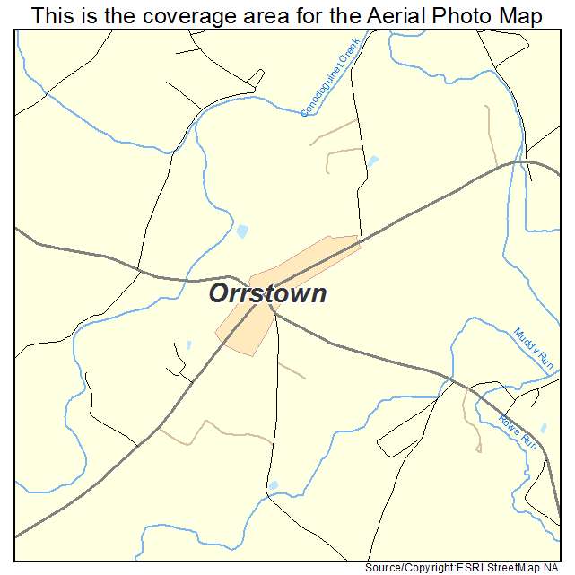 Orrstown, PA location map 