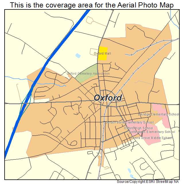 Oxford, PA location map 