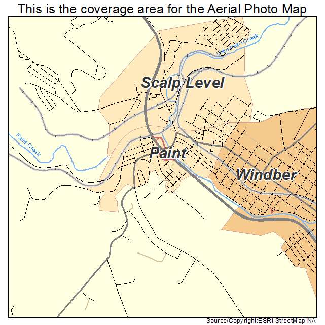 Paint, PA location map 