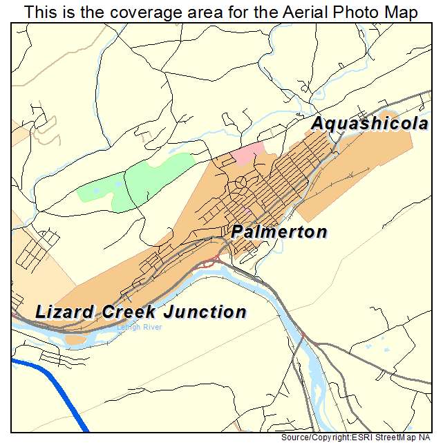 Palmerton, PA location map 