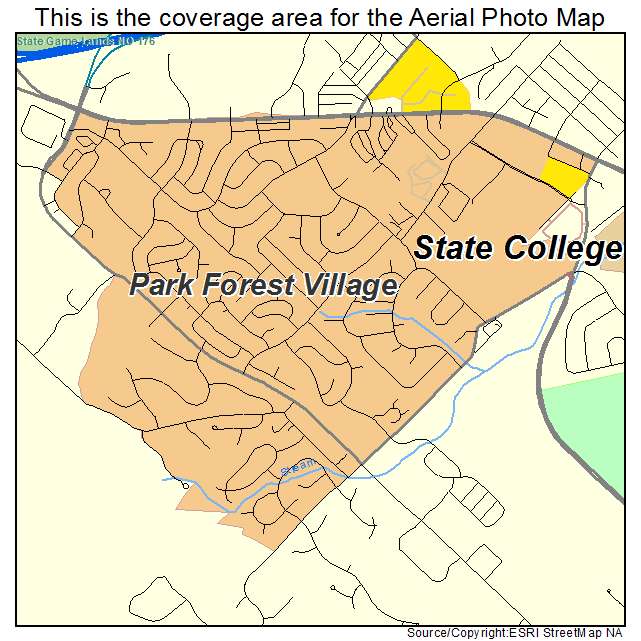 Park Forest Village, PA location map 