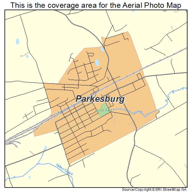 Parkesburg, PA location map 
