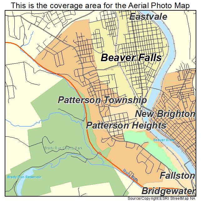 Patterson Township, PA location map 