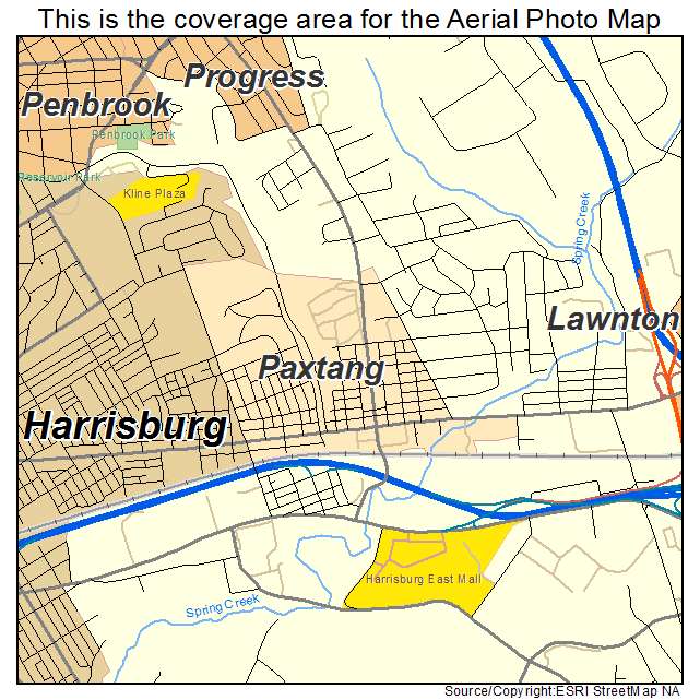 Paxtang, PA location map 