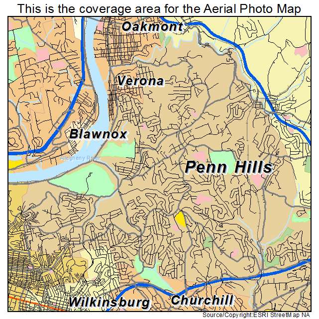 Penn Hills, PA location map 