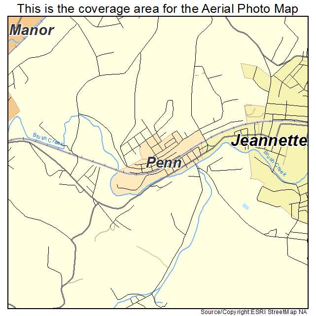 Penn, PA location map 