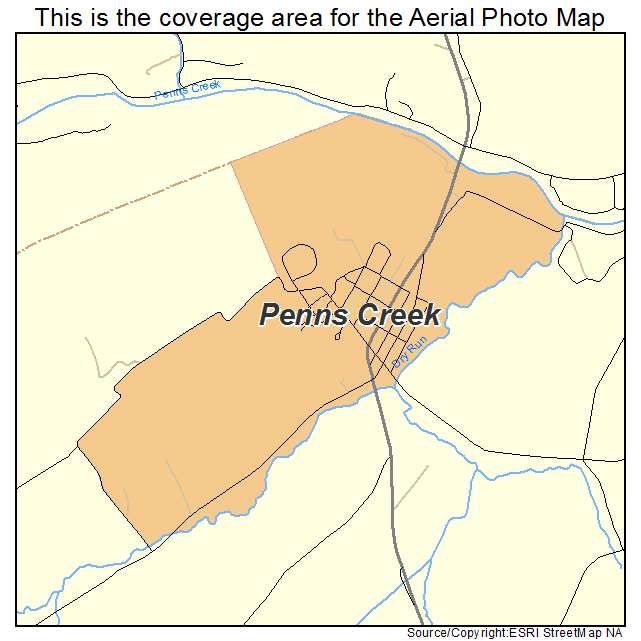 Penns Creek, PA location map 