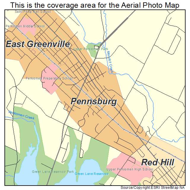 Pennsburg, PA location map 