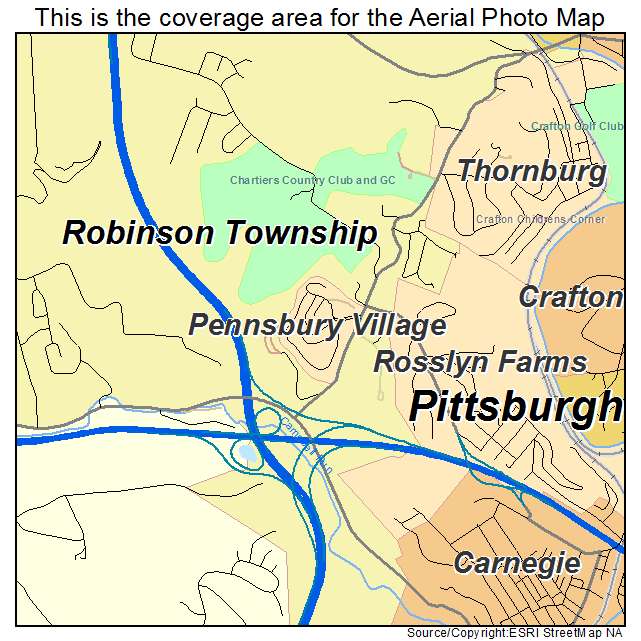 Pennsbury Village, PA location map 
