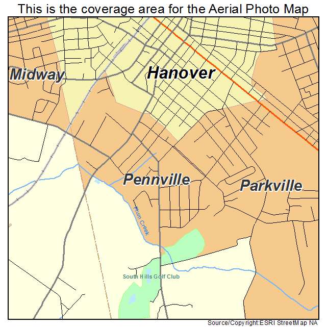 Pennville, PA location map 