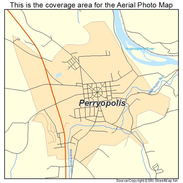 Perryopolis, PA location map 