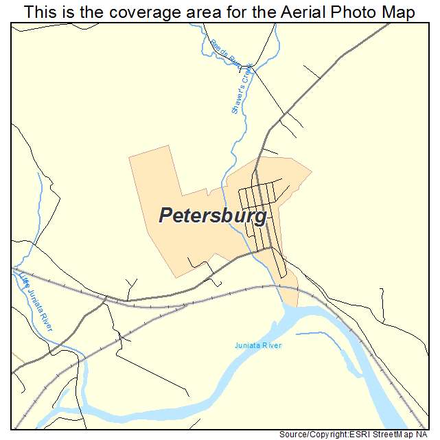 Petersburg, PA location map 