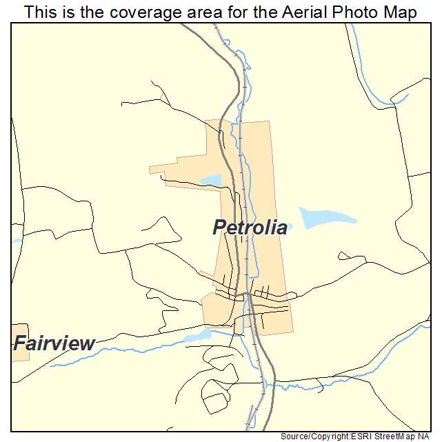 Petrolia, PA location map 