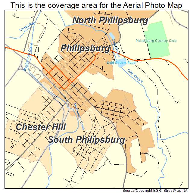Philipsburg, PA location map 