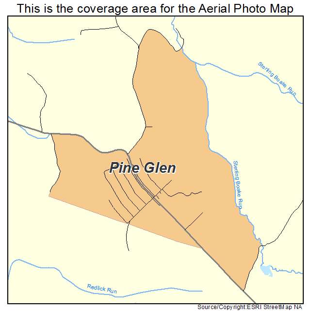 Pine Glen, PA location map 