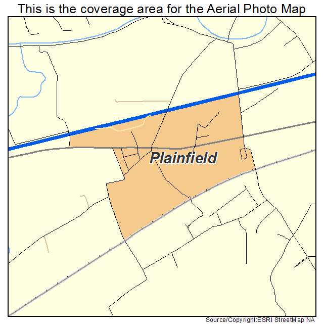 Plainfield, PA location map 