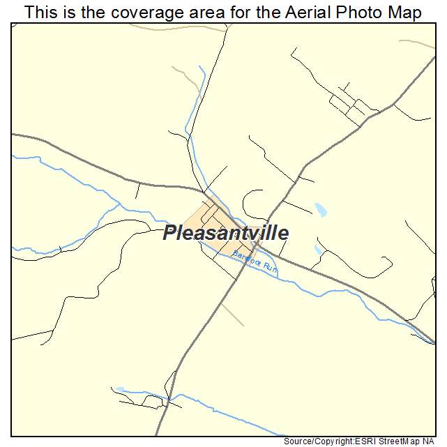Pleasantville, PA location map 