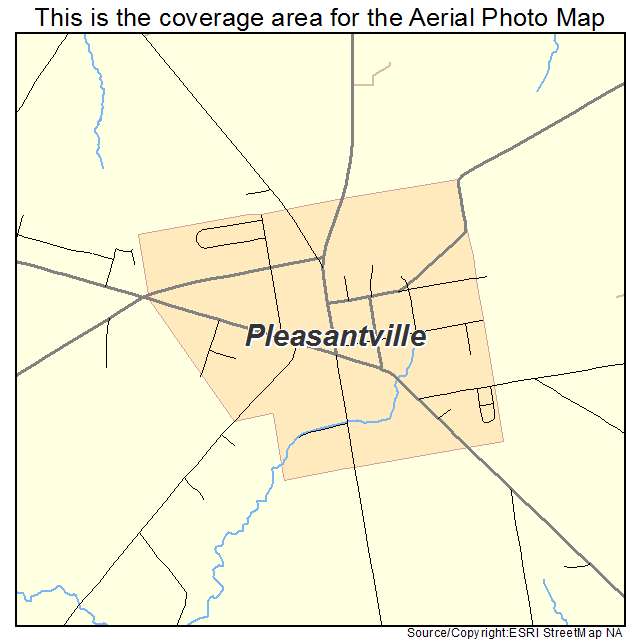 Pleasantville, PA location map 