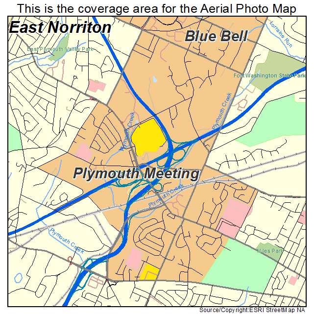Plymouth Meeting, PA location map 