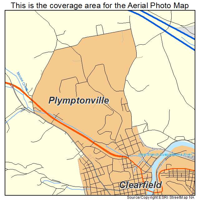 Plymptonville, PA location map 