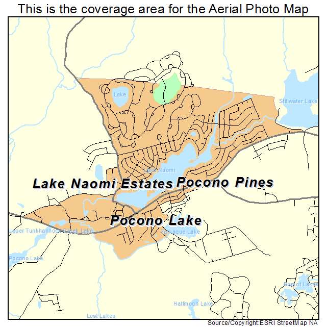 Pocono Pines, PA location map 