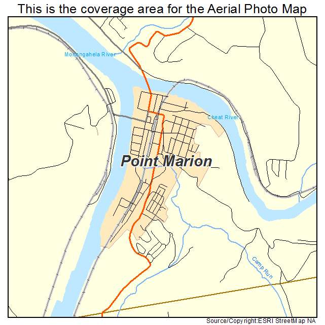 Point Marion, PA location map 