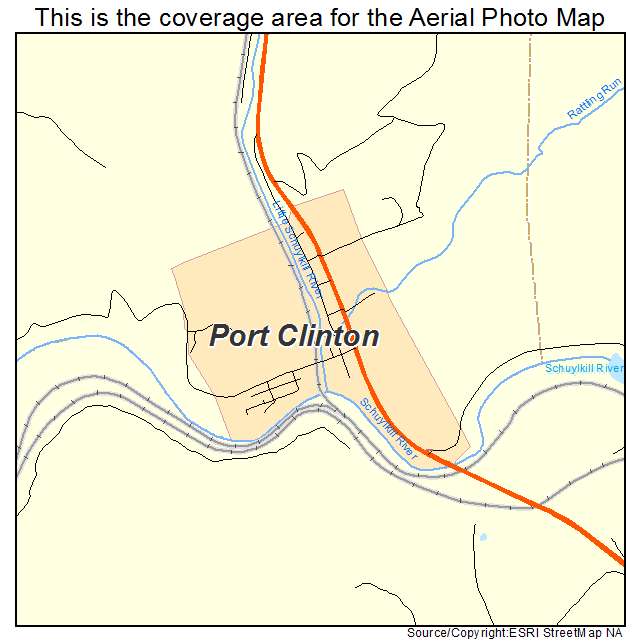 Port Clinton, PA location map 