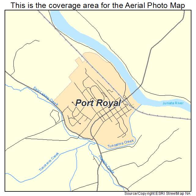 Port Royal, PA location map 