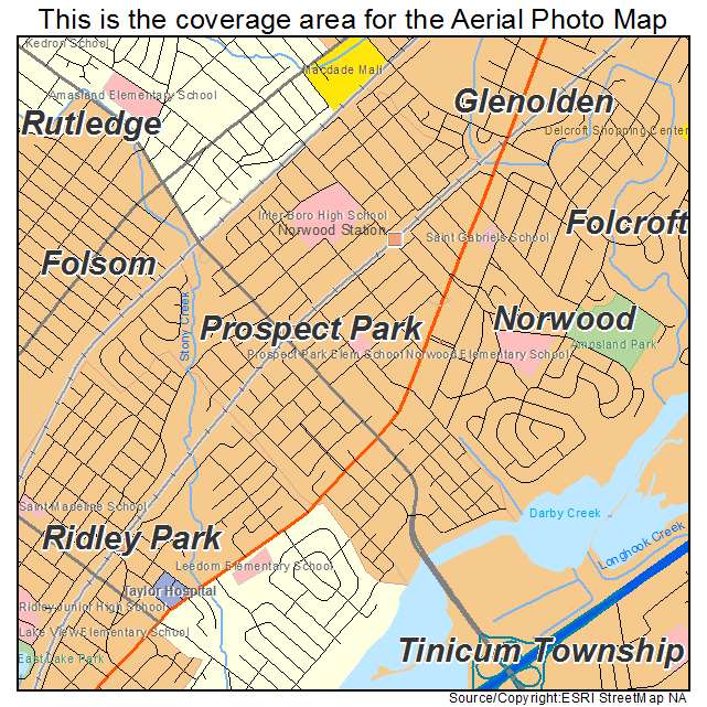 Prospect Park, PA location map 