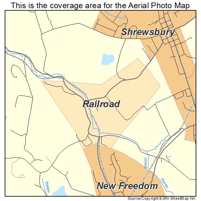 Railroad, PA location map 