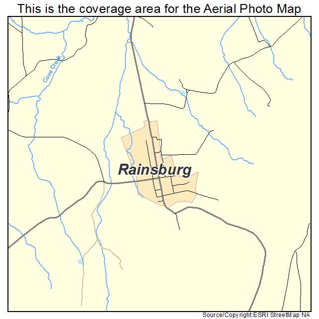 Rainsburg, PA location map 