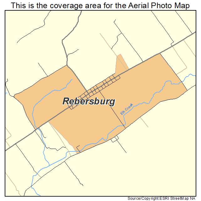 Rebersburg, PA location map 