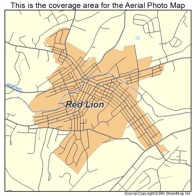 Red Lion, PA location map 