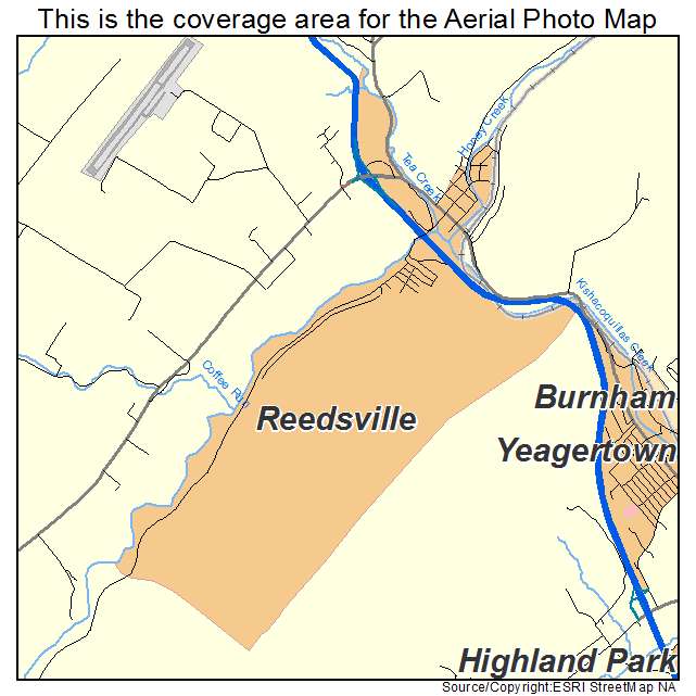Reedsville, PA location map 