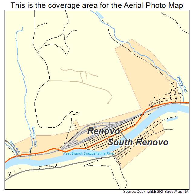 Renovo, PA location map 