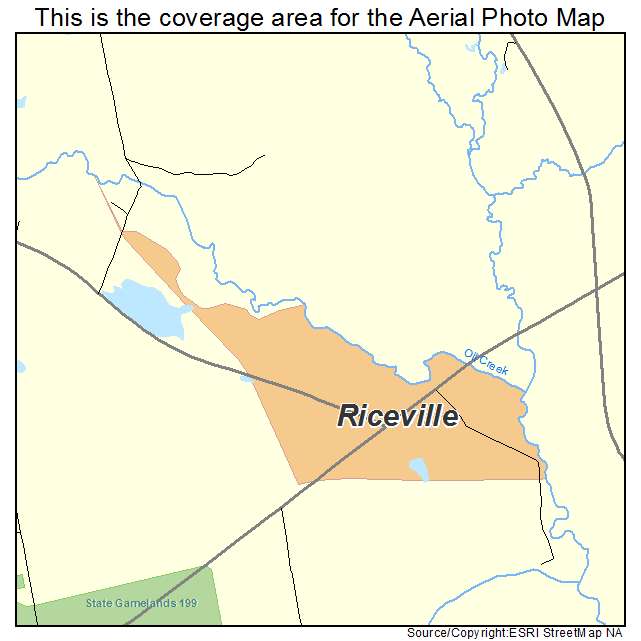 Riceville, PA location map 