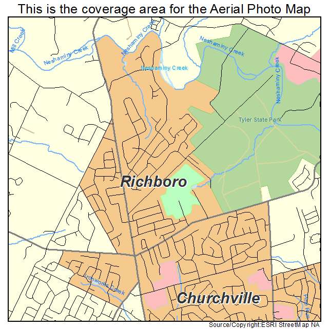 Richboro, PA location map 