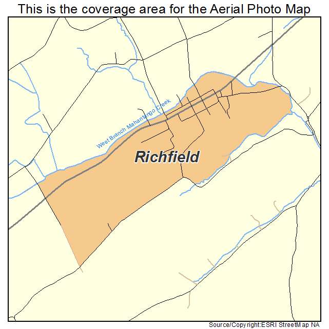 Richfield, PA location map 