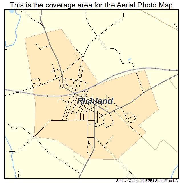 Richland, PA location map 