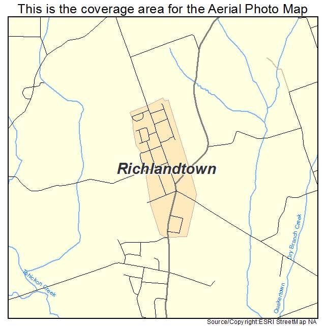 Richlandtown, PA location map 