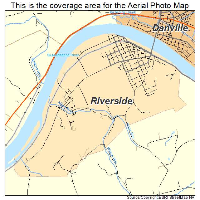 Riverside, PA location map 