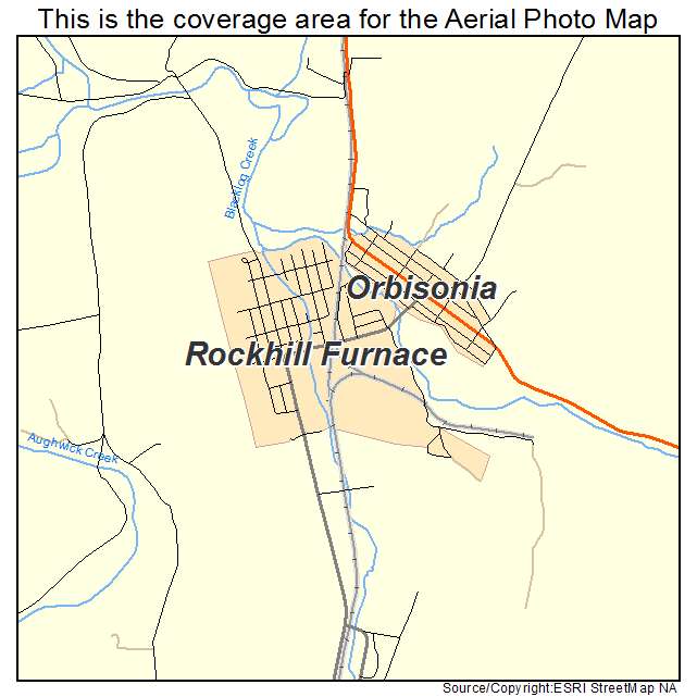 Rockhill Furnace, PA location map 