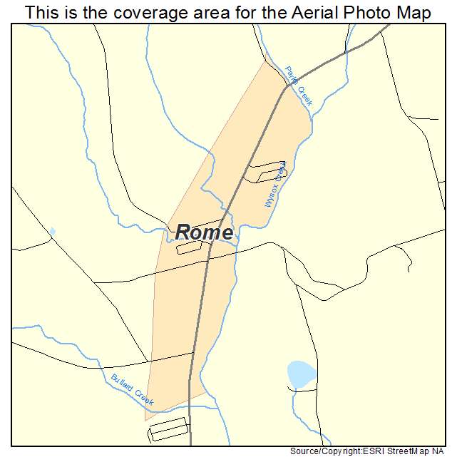 Rome, PA location map 